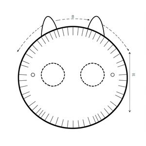 Szablon maski — talerzyk