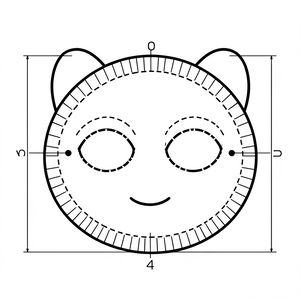 Szablon maski — talerzyk