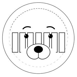 Szablon talerzyka i pasków