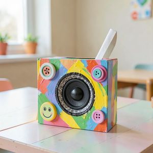 Przykładowe radio z papieru