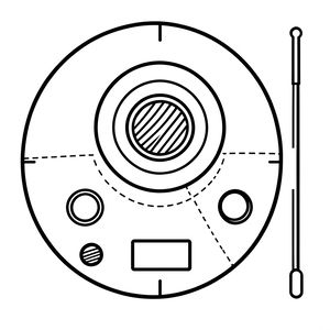 Szablon radia do wycięcia (talerzyk)