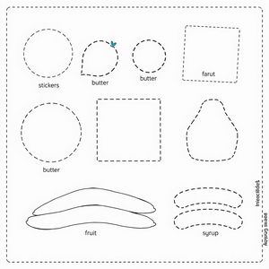 Szablony do wycięcia — dodatki do naleśnika