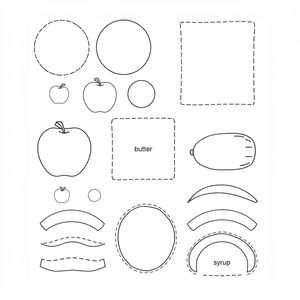 Szablony do wycięcia — dodatki do naleśnika