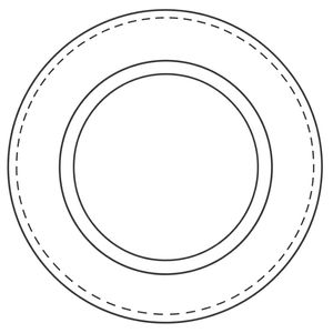 Szablon: Krążek naleśnika (do wydruku)