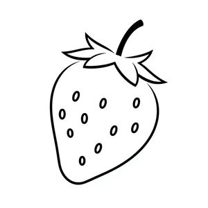 Szablon: Truskawka — kształt do wyklejanki