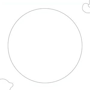 Szablon: duże koło — naleśnik