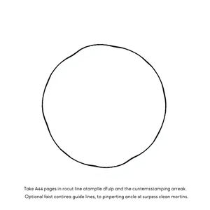 Szablon: duże koło — naleśnik