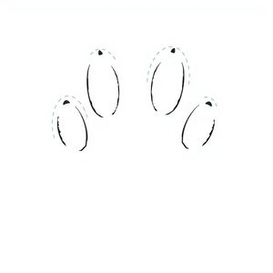 Szablon: Odcisk łapy niedźwiedzia