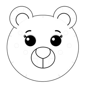 Szablony elementów misia