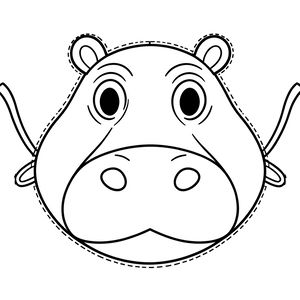 Szablon maski hipcia