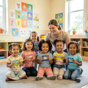 Prezentacja prac — pokaz dzieci