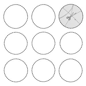 Arkusz szablonów — kółka Plutona