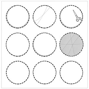 Arkusz szablonów — kółka Plutona