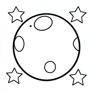 Kolorowanka — prosty Pluton