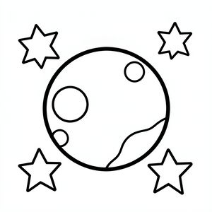 Kolorowanka — prosty Pluton