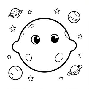 Kolorowanka Plutona dla maluchów