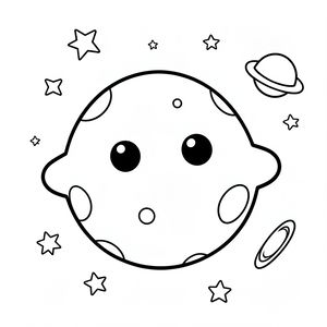 Kolorowanka Plutona dla maluchów