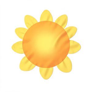 Słońce — duża żółta chusta (grafika)