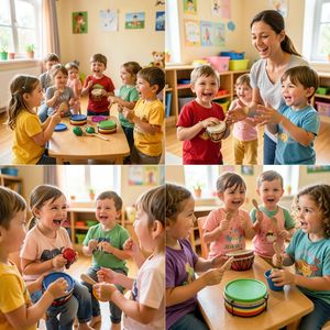 Plutonowy rytm — dzieci grają na instrumentach