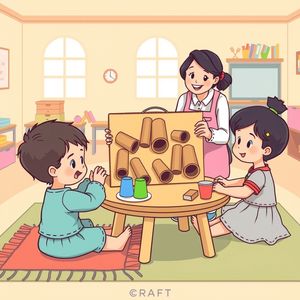 Ilustracja zajęć: maluchy majsterkują