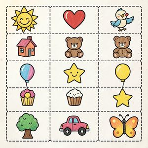 Arkusz znaczków do wycinania i ozdabiania