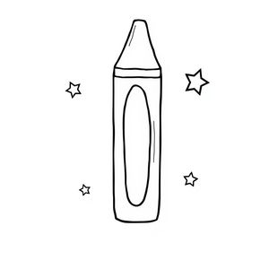 Kolorowanka: Wielka kredka do pokolorowania