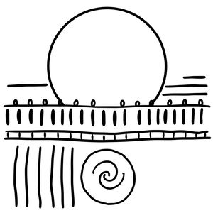 Szablon: Linie i kółka do naśladowania