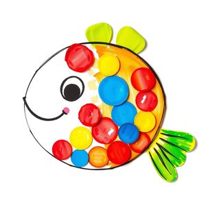 Przykładowa kolorowa rybka - wzór inspiracyjny