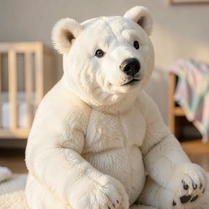 Maskotka niedźwiedzia polarnego — zdjęcie do powitania