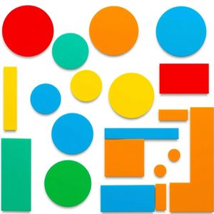 Karty z kształtami do wycięcia