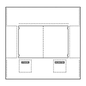 Szablon kartonowej podstawki (A4)
