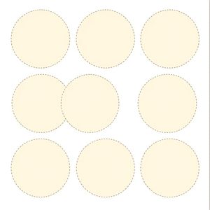 Kółka twarzy — szablony (beżowe pola do twarzy)