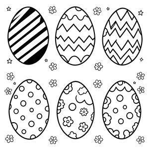 Kolorowanka — jajeczka do kolorowania
