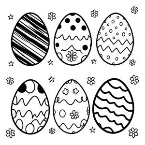 Kolorowanka — jajeczka do kolorowania