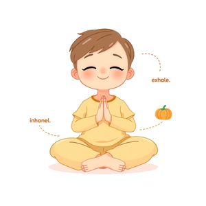 Obraz relaksacji — Mała dynia — Wielka dynia