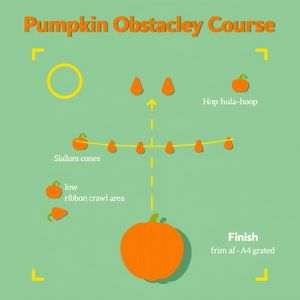 Szablon toru przeszkód — widok z góry