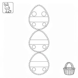 Szablon: Papierowe jajko do wycięcia (pre-cut)