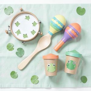 Ilustracja instrumentów — muzykowanie żabkowe