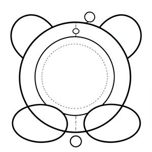 Szablony do wycięcia — elementy pandy