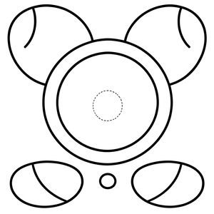 Szablony do wycięcia — elementy pandy