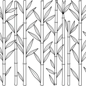 Tło bambusowe - kolorowanka
