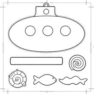 Szablony do wycięcia: elementy łodzi
