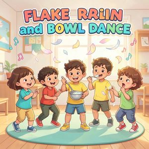 Ilustracja — Deszcz płatków i taniec miseczki