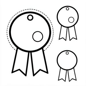 Szablon medalu do druku (A4)