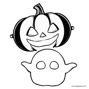 Szablony masek: dynia i duch