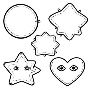 Szablony masek - arkusz A4