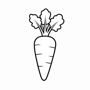 Kolorowanka: duża marchewka