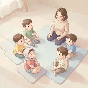 Strona wyciszająca — ćwiczenia oddechowe