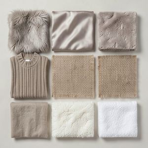 Plansza faktur — próbki materiałów