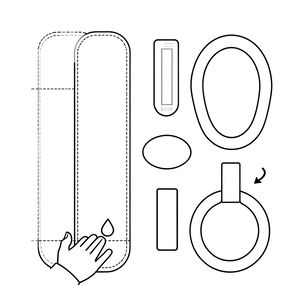 Szablon do wycięcia — elementy do sklejania